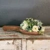 Diane Wood Scoop Floral With Succulents