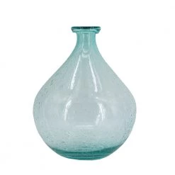 A&B Home Bubble Glass Bottle Vase, Short Home Accents