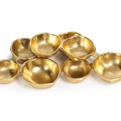 Zodax Cluster Of Serving Bowls - Bright Gold Kitchen Decor