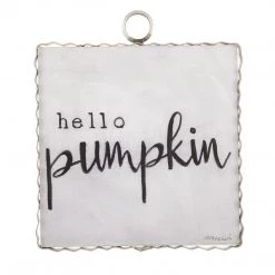 Round Top Collection Home Accents "Hello Pumpkin" Mini Gallery Print