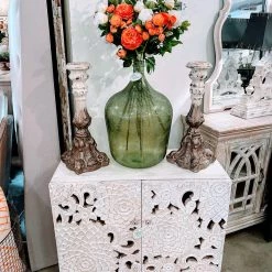 A&B Home Pillar Candleholders, Set Of 2