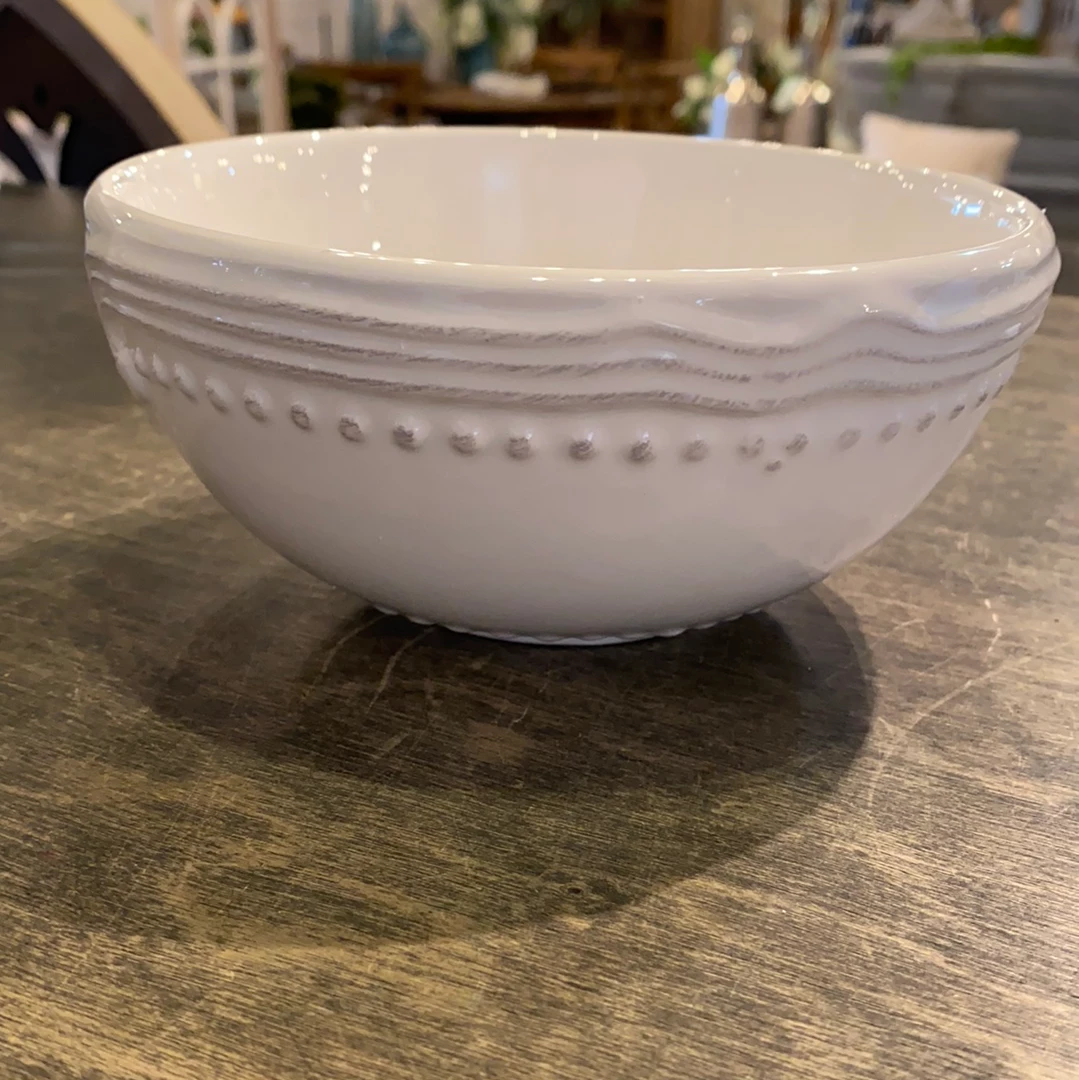 The Mint Julep Scalloped Bowl, White 2 The Mint Julep Scalloped Bowl, White