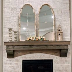 A&B Home Distressed Antique Wall Mirror Mirrors