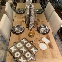 Global Imports Elliot 8' Solid Elm Dining Table (Natural)