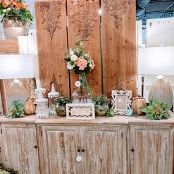 Global Imports Axel Solid Elm Breakfront (Whitewash) Consoles, Breakfronts, & Sideboards