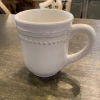 The Mint Julep Scalloped Mug, White