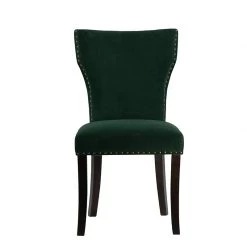 A&B Home Velvet Dining Chair, Green Dining Chairs