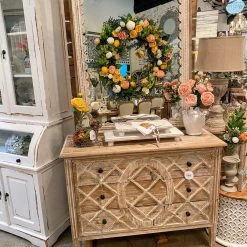 Global Imports Accent Furniture Quinn Oversized Chest/Nightstand (Whitewash)