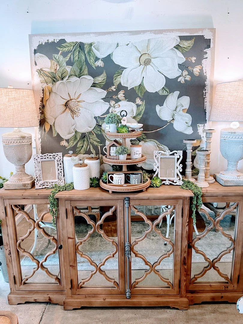 A&B Home Magnolia Canvas Painting Paintings & Prints 1 A&B Home Magnolia Canvas Painting Paintings & Prints