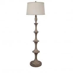 Crestview Kellum Carved Floor Lamp Floor Lamps