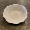 The Mint Julep Kitchen Decor Beaded Bowl, White