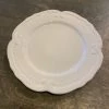 The Mint Julep Kitchen Decor Scalloped Salad Plate, White
