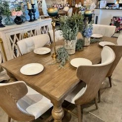 Forty West Designs Sarah Rectangular Dining Table, Washed Caramel Dining Tables