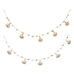 Mud Pie 60" Beaded Pumpkin Garland (Various Styles) Wreaths & Garlands