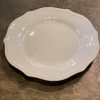 The Mint Julep Kitchen Decor Scalloped White Dinner Plate