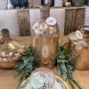 K&K Interiors Copper Gold Glass Bottle Vase (Various Sizes) Vases, Bottles, & Containers