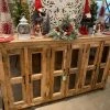 Global Imports Accent Furniture Mango Wood And Glass Console