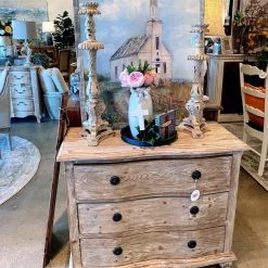 Global Imports Accent Furniture Dakota Solid Elm Nightstand (Whitewash)