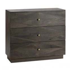 Crestview Spencer 3 Drawer Cabinet