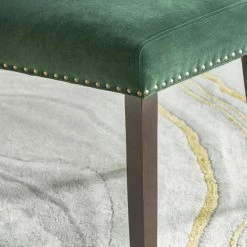 A&B Home Velvet Dining Chair, Green Dining Chairs