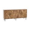 Crestview Roswell 4 Door Sideboard Consoles, Breakfronts, & Sideboards