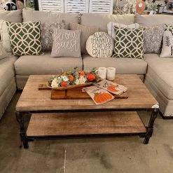 UMA Natural Wood Coffee Table Accent Furniture