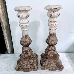 A&B Home Pillar Candleholders, Set Of 2