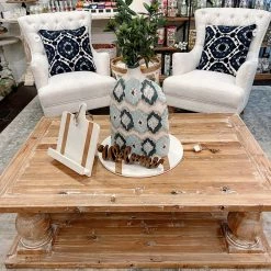 Global Imports Marley Turned Leg Coffee Table (Whitewash) Accent Furniture