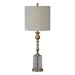 Forty West Designs Distressed Glass Buffet Lamp