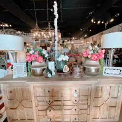 Global Imports Bedroom Furniture Bishop Solid Elm Breakfront (Natural)