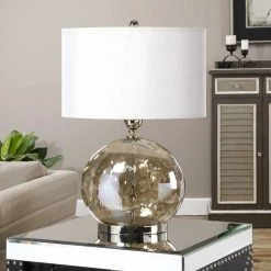 Uttermost Lamps Iridescent Glass Table Lamp