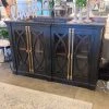 Global Imports Gabriel Black 4 Door Console Bedroom Furniture