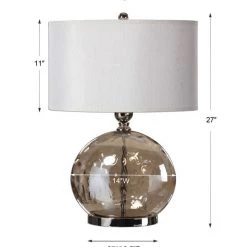 Uttermost Lamps Iridescent Glass Table Lamp