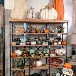 Crestview Accent Furniture Industrial Wood & Metal Bookcase, 3-Section