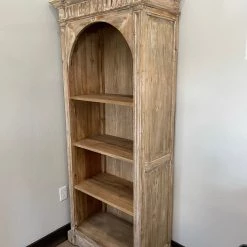 Global Imports Arlo Hand-Carved Elm Bookcase