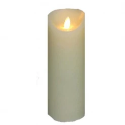 A&B Floral Home Accents Wax Flickering Candle, 3"Wx 8"H (Various Colors)