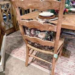 Global Imports Dining Chairs Ladder Back Rattan Chair (Natural Or White)