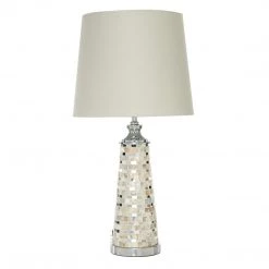 UMA Lamps Mirror And Shell Table Lamp