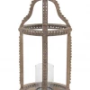 UMA Beaded Wood And Glass Lantern (Various Styles) Home Accents