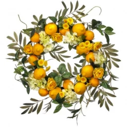 Regency 24" Hydrangea, Lemon, & Berry Wreath