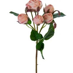American Best Floral Stems 22" English Rose Buds Stem, Light Coral