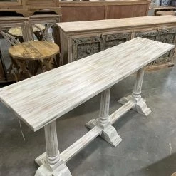 Global Imports Bedroom Furniture Alex Distressed Mango Wood Sofa Table