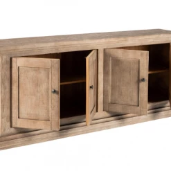 Nest Home Collections Mimi 4 Door Cabinet, Medium Grey