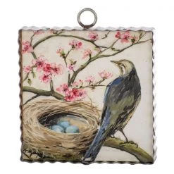 Round Top Collection Peach Tree Bird Nest Mini Gallery Print
