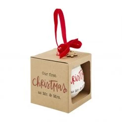 Mud Pie Mr. & Mrs. 2022 Ornament