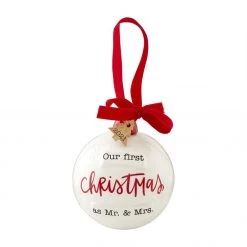 Mud Pie Mr. & Mrs. 2022 Ornament