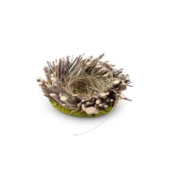 K&K Interiors Twig And Moss Bird Nest (Various Sizes)