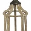 A&B Floral Home Accents Open Frame Wood Lantern