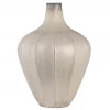 A&B Home Ribbed Pearlescent Vase