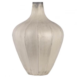 A&B Home Ribbed Pearlescent Vase
